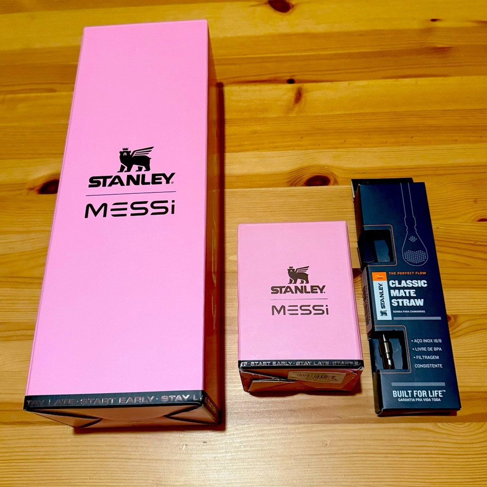 The Stanley x Messi GOAT yerba mate bundle 3 items BRAND NEW
